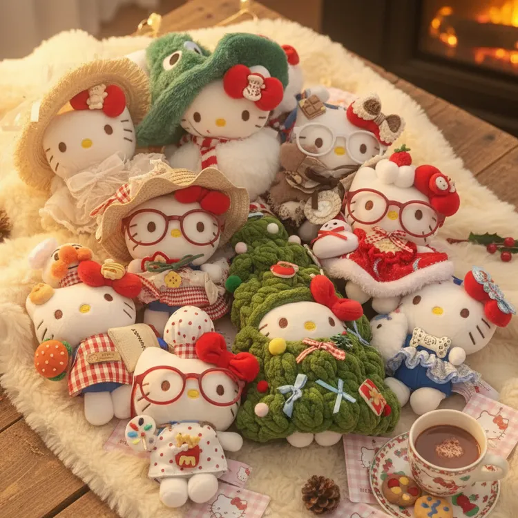 【经典单个】正版hello kitty包包挂件毛绒公仔KT猫挂件汽车挂饰