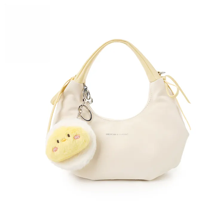 稻草人2025新款云朵芭蕾甜酷夏季小众设计感百搭肩带单肩斜挎包