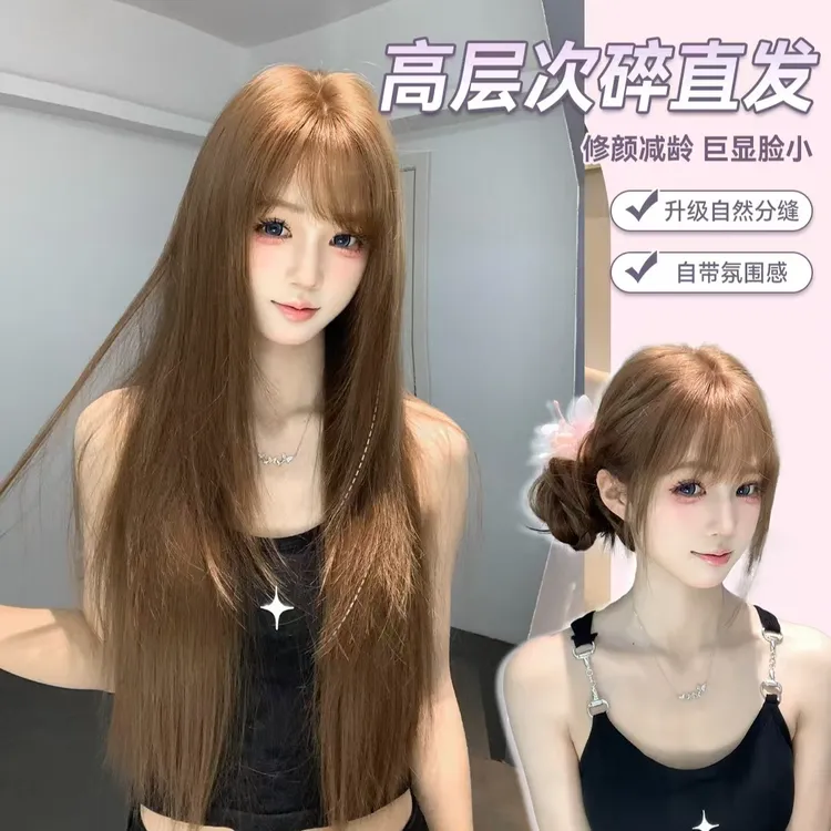 【古早Baby】束朵假发女长发修饰减龄气质Lolita女团风氛围感全头套