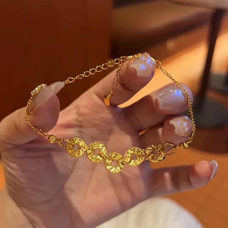 手链 【正品】手链碎碎冰五帝铜钱手链商品图