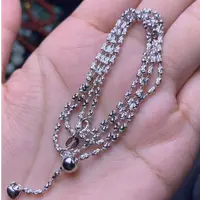 链子925银 S925银 可调节 时尚精美素款万能链