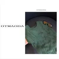 【南瓜定制】N1026-新款打底毛针织衫纯色秋季春季镂空圆领女