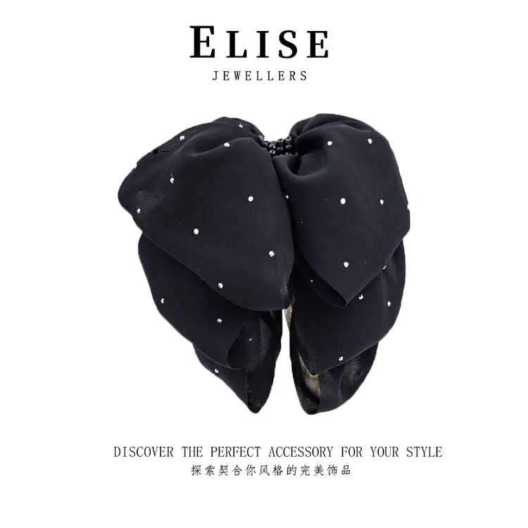 艺丽丝东方之珠轻奢高级蝴蝶 [梦中芭蕾]4cm马尾夹YL933