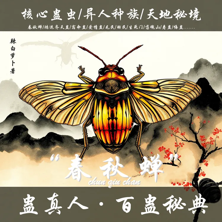 现货】蛊真人·百蛊秘典图鉴含设定集，插画集读书笔记角色本图鉴