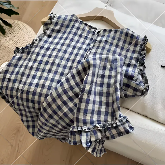 纯棉小众女装百搭别致独特小上衣夏季纯欲小众炸街高级感女装