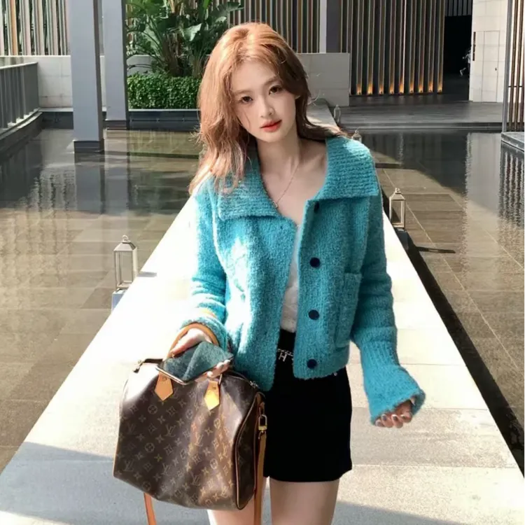 TEEINXX【湖水清澈】翻领针织衫NZ247
