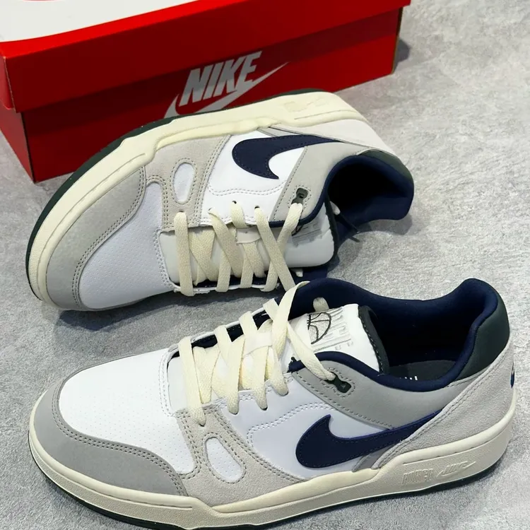 NIKE/耐克男鞋 Full Force Low 白黑低帮复古休闲板鞋 官方正品