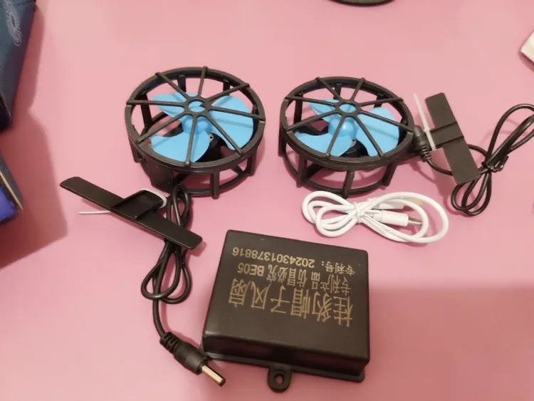 帽子便携式充电线的风扇充满续航十到十二小时广西南宁风扇帽散热