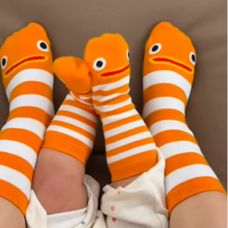 新款花园鳗袜子分趾袜夏秋季薄款中筒袜子ins风可爱系卡通袜