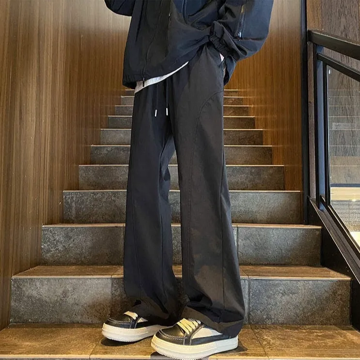 工装裤微喇弯刀裤复古休闲男女运动裤男裤直筒宽松显高显瘦百搭裤