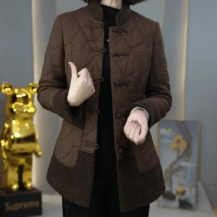 B579【外套】2025冬季新款时尚优雅气质修身显瘦减龄休闲洋气外套