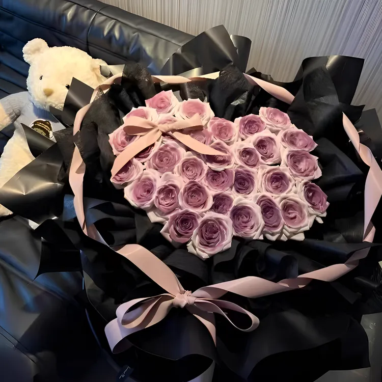 【七夕表白神器】乌梅子酱永生花玫瑰花束礼物送女友闺蜜香皂花假花