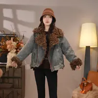 唐乐乐｜25new秋冬新款牛仔翻领休闲百搭宽松短款外套 BF2245