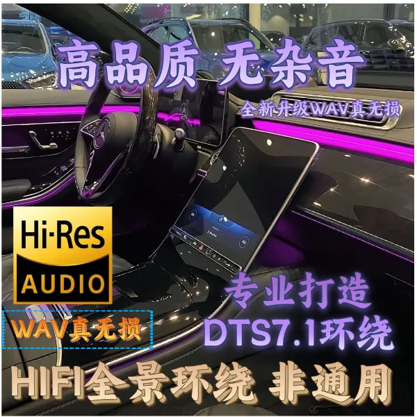 【2025至尊版】DTS7.1立体环绕声 WAV无损不改原车高音喇叭提升音质