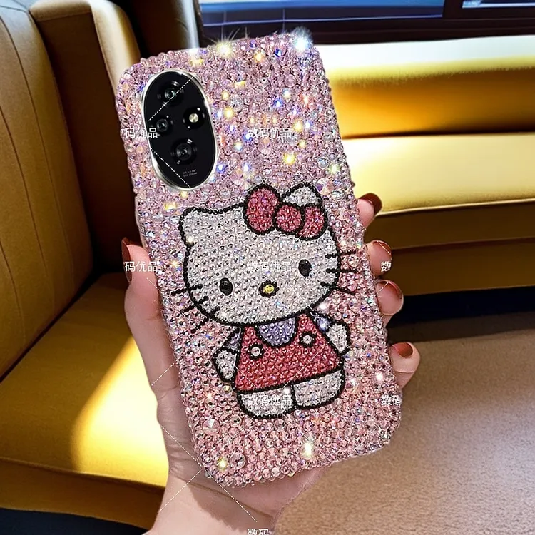 HelloKitty适用于荣耀200手机壳ELI-AN00懒懒同款ins女款防摔奢华