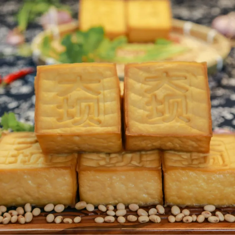 湖南武冈特产大坝手工盐豆腐传统工艺美味Q弹