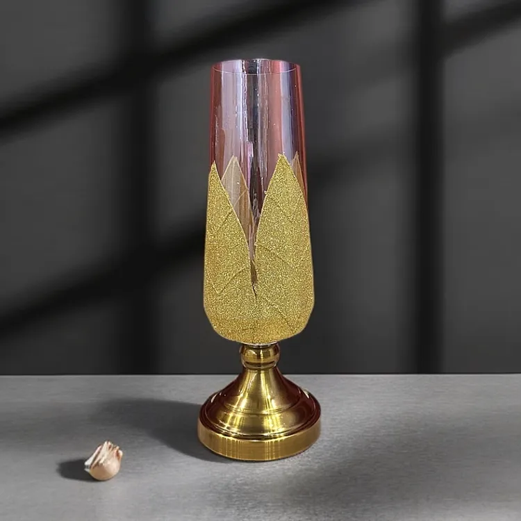 【新疆包邮】欧式玻璃花瓶餐桌花瓶轻奢欧式桌面摆件