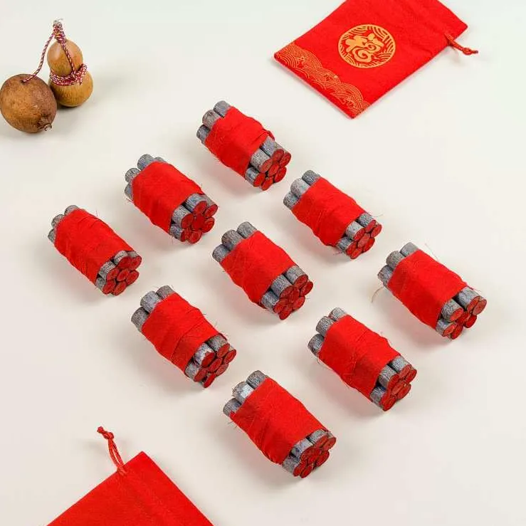 【加强升级】桃木东南枝创意七厘米天然红布款家用随身吉祥纳福