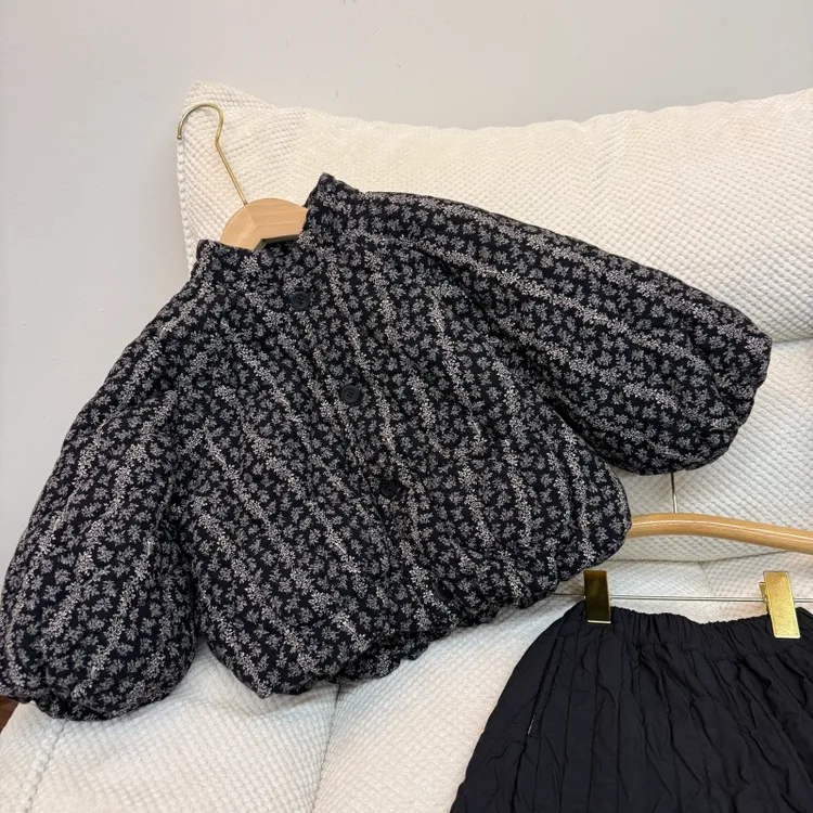 儿童中性款韩版绗线保暖棉衣FY196