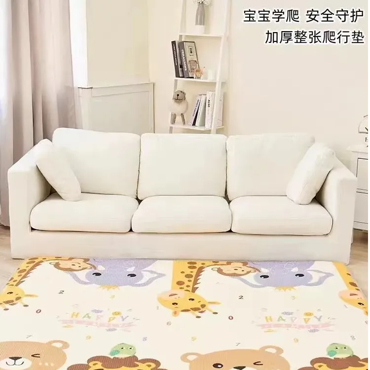 宝宝爬行垫整张加厚家用环保无味小孩爬爬垫无甲醛可折叠泡沫地垫