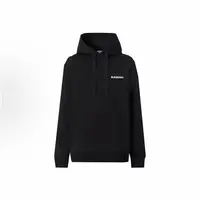 Burberry博柏利 FW22 字母印花连帽长袖卫衣 男款 黑色80579671