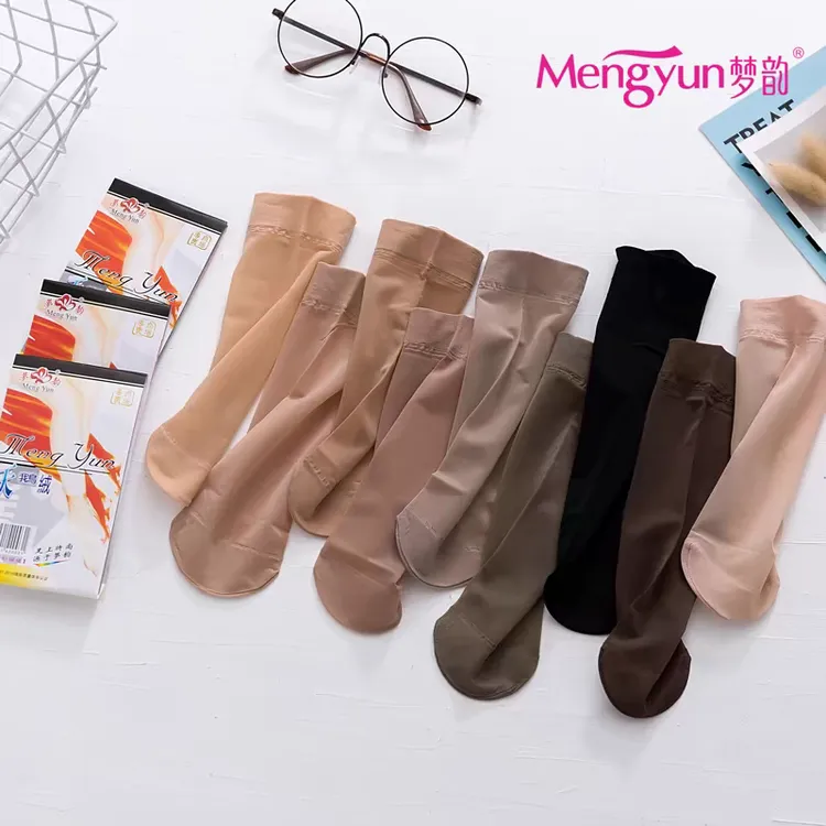 6双梦韵正品夏季薄款天鹅绒微透耐穿高弹短丝袜女耐磨隐形款2023