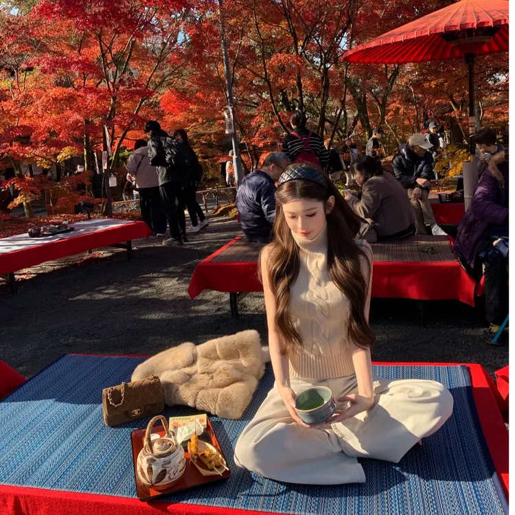 简约气质显瘦无袖背心针织上衣洋气休闲百搭性感辣妹长裤时尚套装