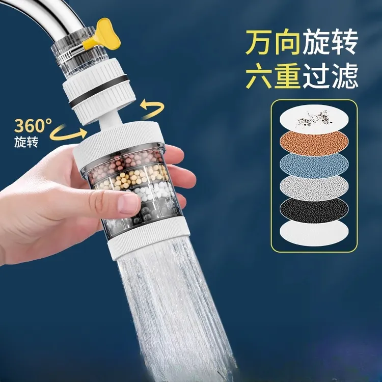 水龙头过滤器家用净化自来水嘴通用防溅延伸花洒厨房宿舍滤水神器