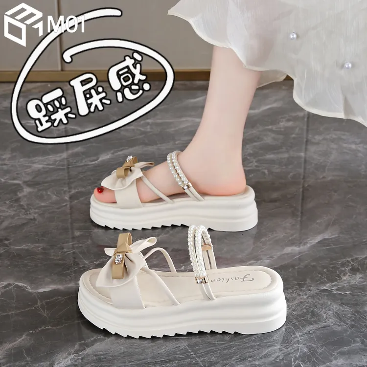 M01配裙子凉鞋女夏季2025新款厚底两穿凉拖鞋绝美不累脚沙滩鞋