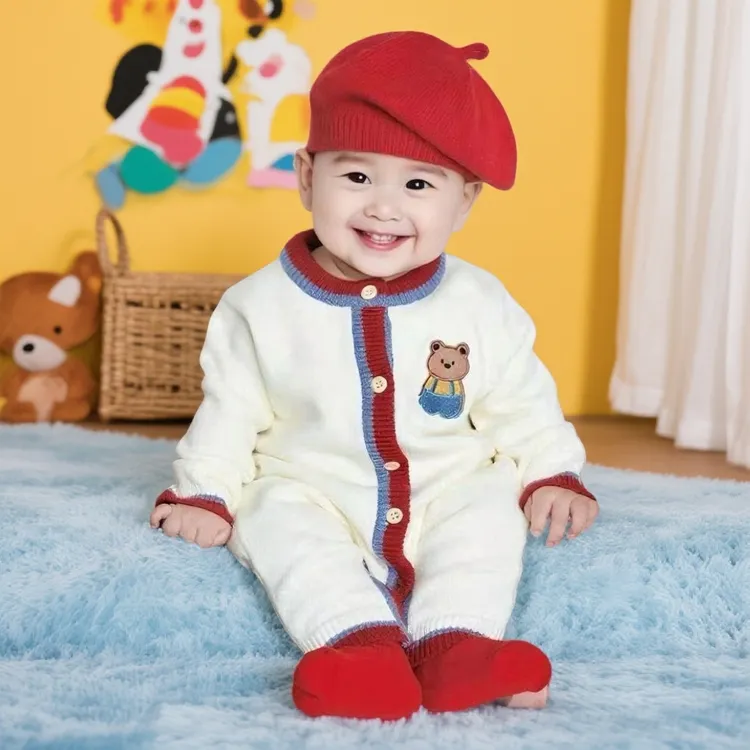 A哈衣新秋款连体衣2025新款婴儿衣服高颜值外出服超萌炸街新生儿