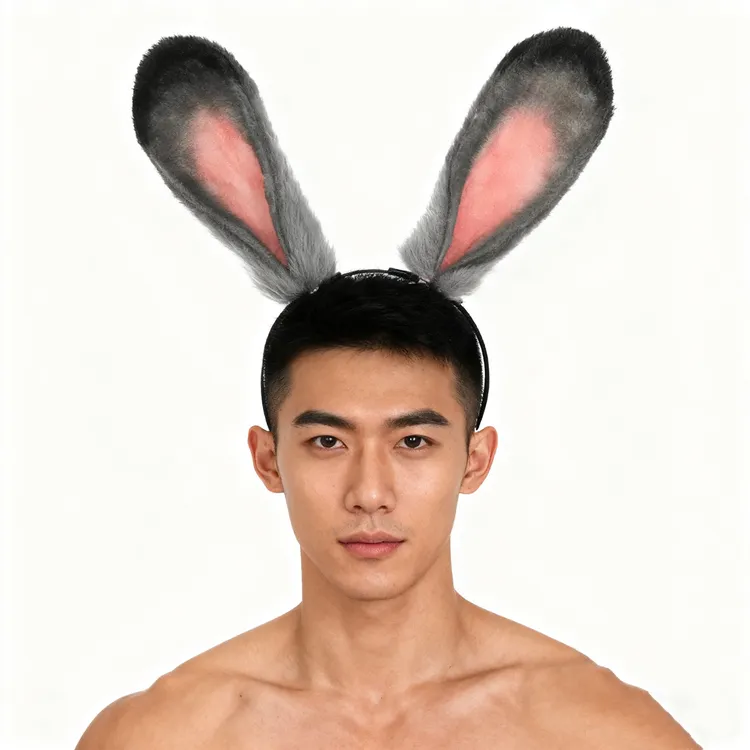 兔耳朵发箍万圣圣诞节派对头饰cosplay疯狂动物城朱迪兔造型装饰