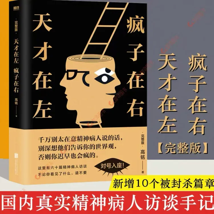 天才在左疯子在右完整版社会心理学入门基础精神访谈纪实书籍