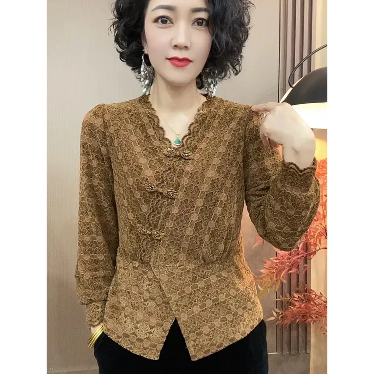 小四2025冬季加绒新款长袖气质洋气时尚女士上衣打底衫#8118