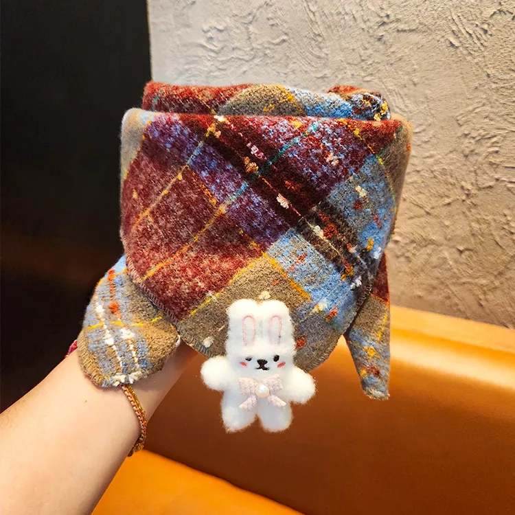 儿童三角围巾秋冬季防风韩版保暖宝宝围脖女童柔软亲肤男女孩脖套