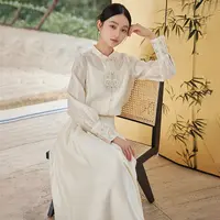 【初蝉衣事】新中式国风禅意茶服25气质醋酸上衣半裙套装女240317