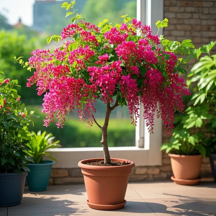 紫藤花树苗盆栽花卉阳台庭院围墙四季栽培盆栽耐寒耐旱藤蔓紫藤萝
