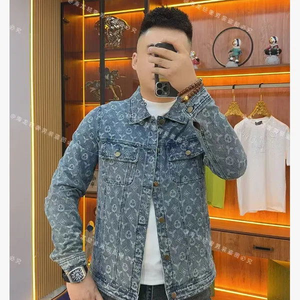 1029 J花牛仔外套 时尚稳重精品春秋潮流高端