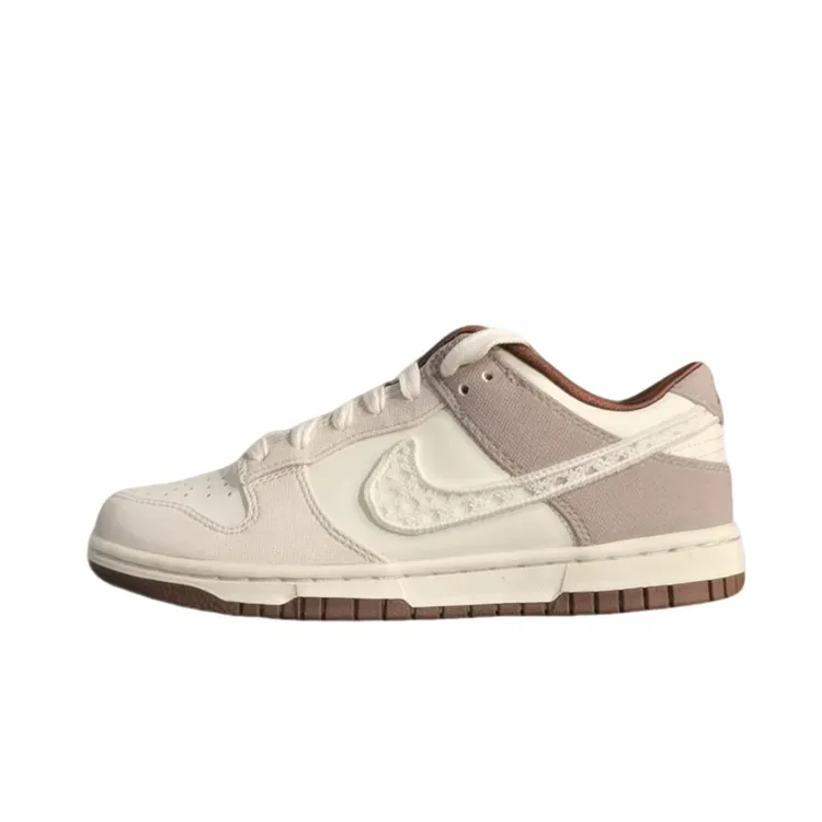 【滔搏联动】NIKE耐克女子W DUNK LOW米白棕双旦礼板鞋IH7353-010