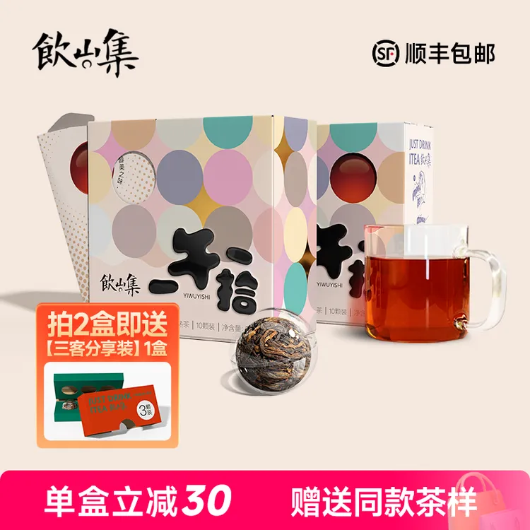 饮山集新潮茶礼一午一拾方便便携时尚茶品精致普洱茶熟普小普洱茶