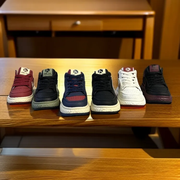 广州ok男款车缝线秋冬时尚休闲鞋潮流百搭舒适回弹底运动素面朝鞋