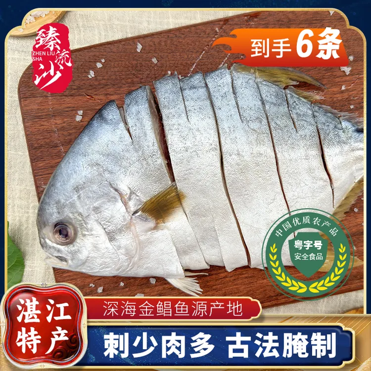 广东特产一夜埕金鲳鱼新鲜独立真空包装6条到手3.3斤金昌鱼