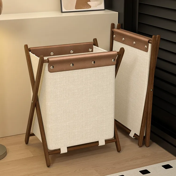 中古风脏衣篓脏衣服收纳筐可折叠洗衣篮子脏衣篮浴室装胀衣服篓筐