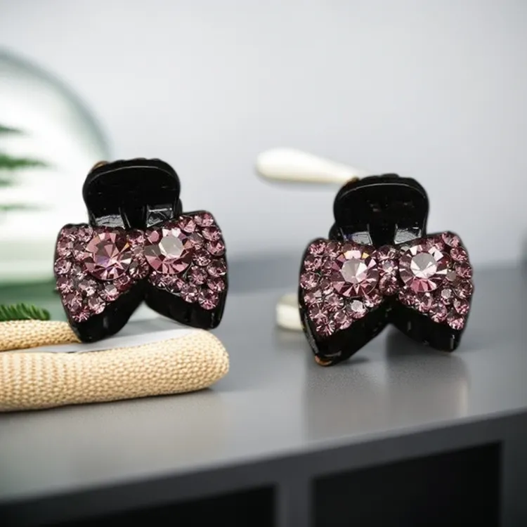 对夹欧美风精致气质发卡日韩抓夹女小香风发夹韩版顶夹刘海夹镶钻