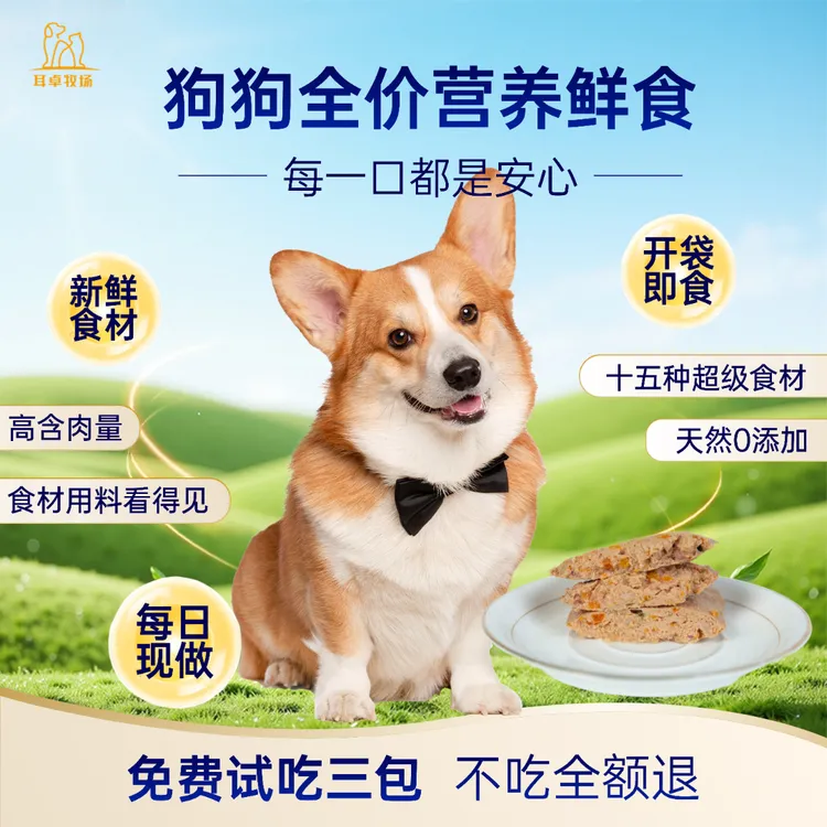 狗饭鸭胸肉三文鱼不挑嘴狗狗清火淡泪痕改善体质宠物鲜食