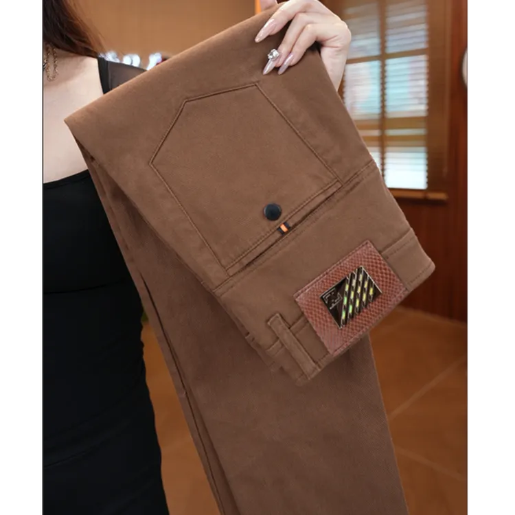 【总裁系列】男士简约百搭舒适商务修身小直筒休闲裤S027