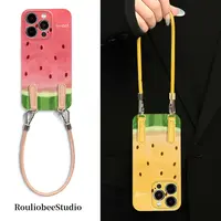 夏日西瓜皮绳菲林手机壳适用苹果华为OPPOVIVO小米