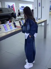 女童2025春秋牛仔外套牛仔裤套装长袖休闲
