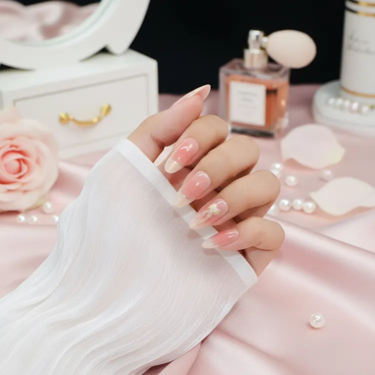 【依哟穿戴甲】轻奢高级纯手工法式美甲裸色猫眼穿戴甲