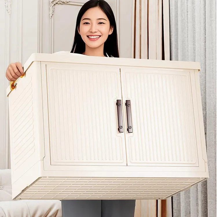 折叠收纳箱大容量超大储物柜双开门家用整理箱衣柜被子衣服置物柜