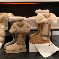 唐乐乐｜25new秋冬时尚百搭厚款时髦雪地靴轻奢休闲长靴 6185